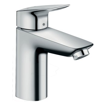 Baterie pentru lavoar Hansgrohe Logis, pipă medie, cu ventil push-open, crom